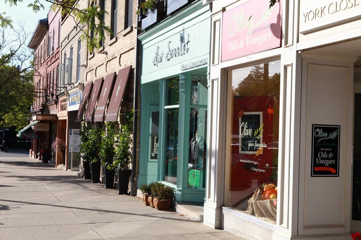 Shops in Downtown Stratford